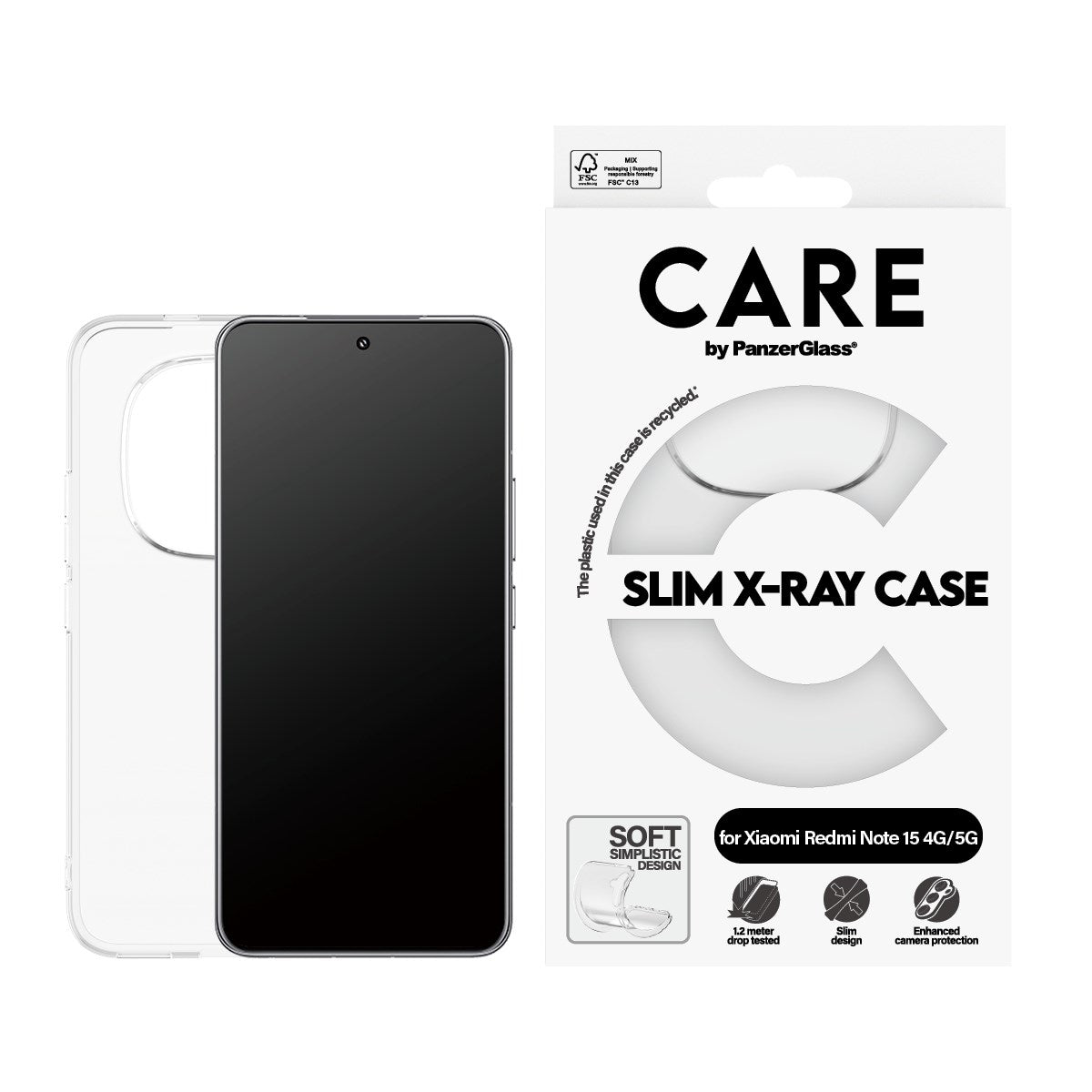 CARE™ by PanzerGlass® X-Ray Case Xiaomi Redmi Note 15 5G | 4G